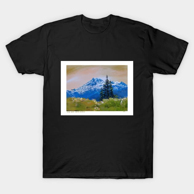 Mount Baker (Cascade Mountain Range) T-Shirt by sydneybrookeart